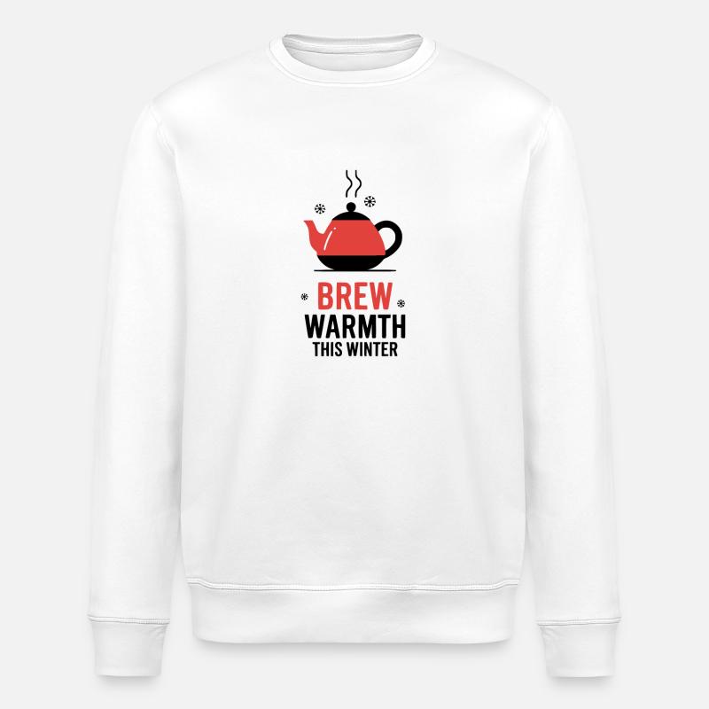 Brew warmth this winter - Stanley/Stella Unisex Bio-Sweatshirt ROLLER - Weiß