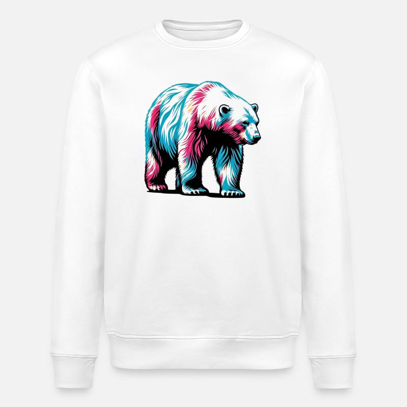 Eisbär - Stanley/Stella Unisex Bio-Sweatshirt ROLLER - Weiß
