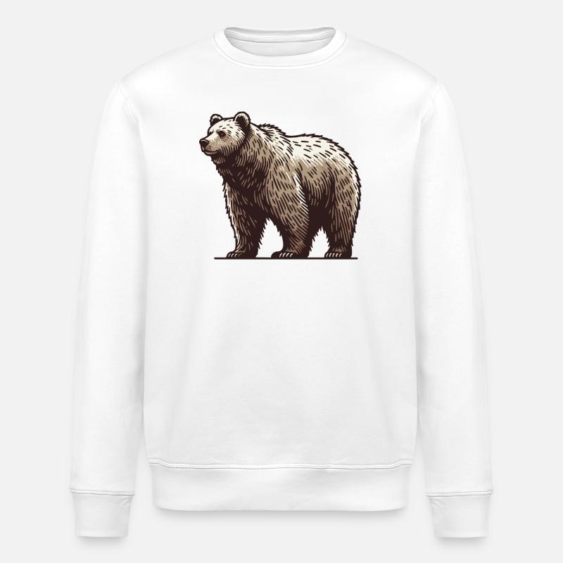 Grizzly - Sweat bio ROLLER Stanley/Stella Unisexe - blanc