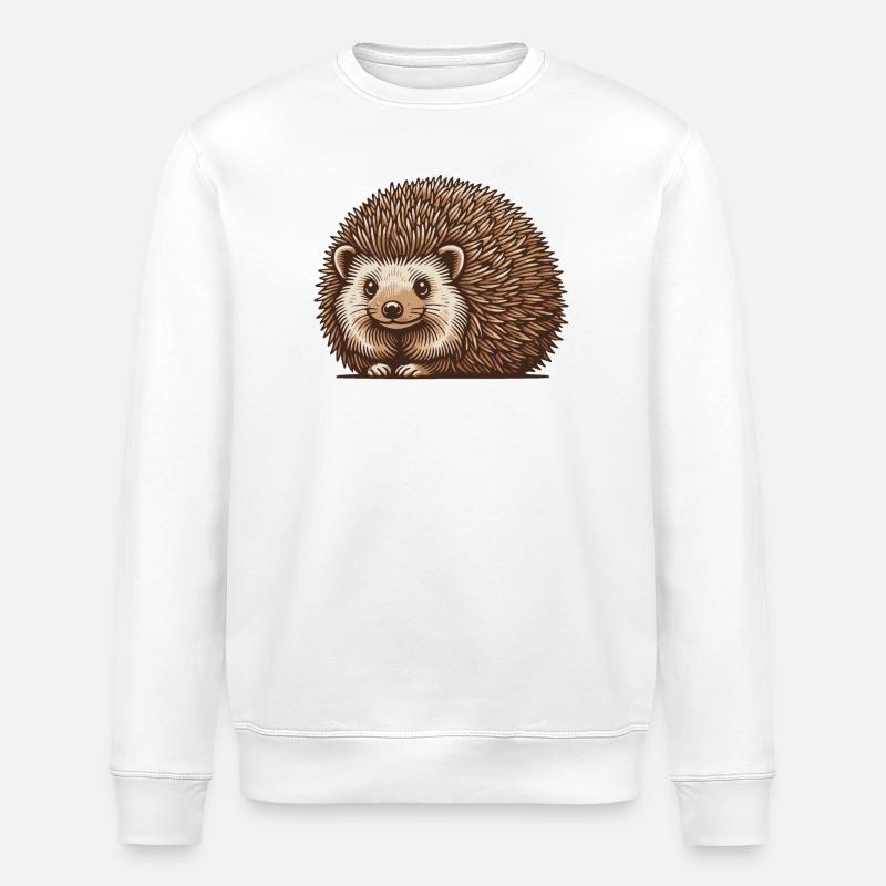 Hérisson - Sweat bio ROLLER Stanley/Stella Unisexe - blanc