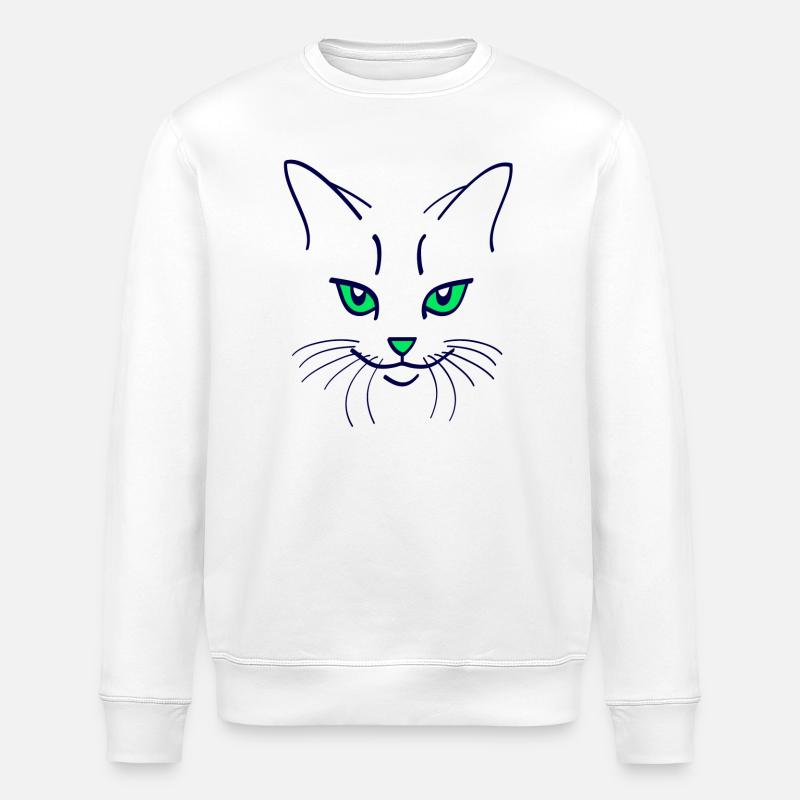 42 Couleur chat - Sweat bio ROLLER Stanley/Stella Unisexe - blanc