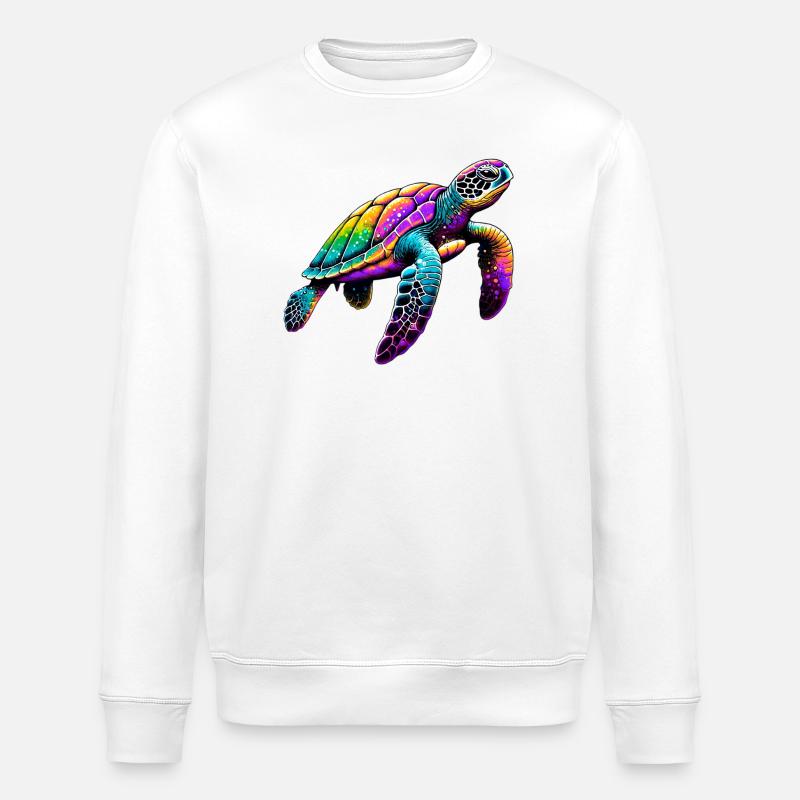Schildkröte - Stanley/Stella Unisex Bio-Sweatshirt ROLLER - Weiß