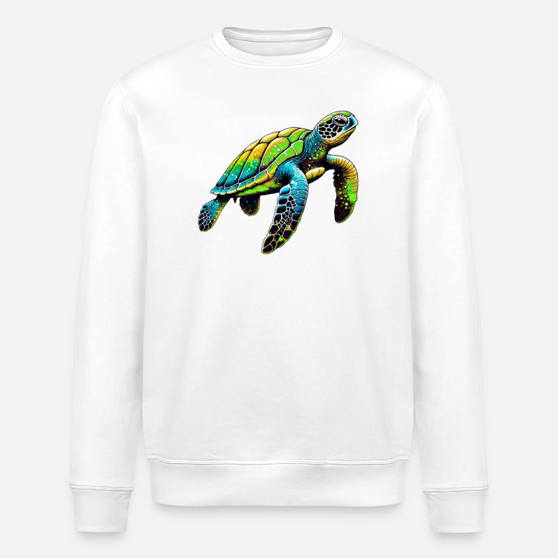 Tortue - Sweat bio ROLLER Stanley/Stella Unisexe - blanc