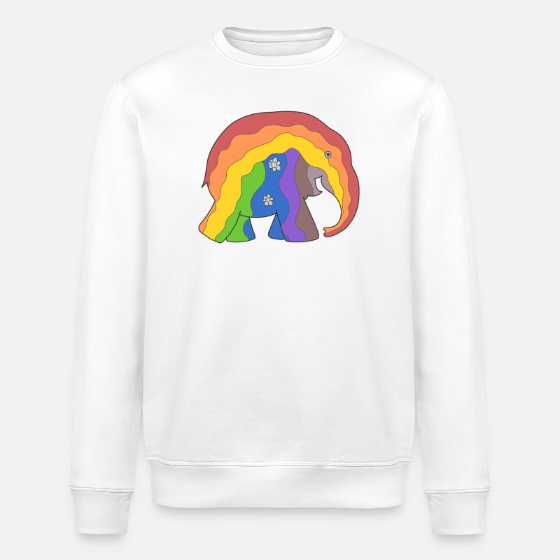 Elefant - Stanley/Stella Unisex Bio-Sweatshirt ROLLER - Weiß