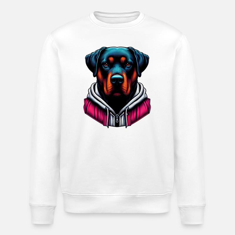 Hund - Stanley/Stella Unisex Bio-Sweatshirt ROLLER - Weiß