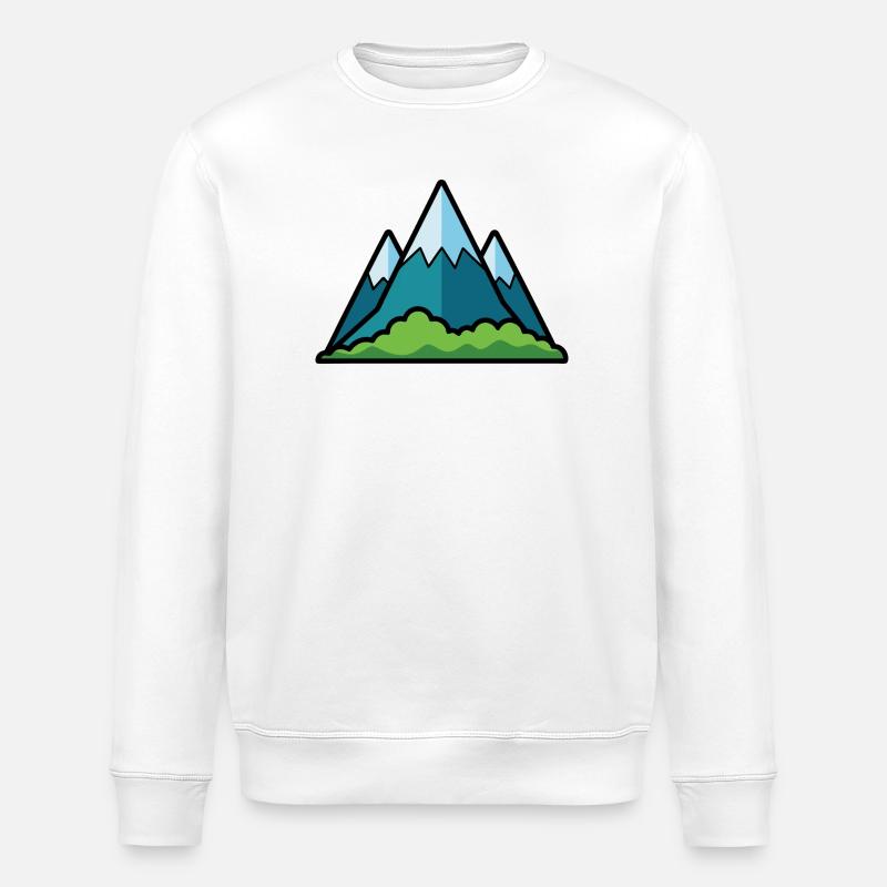 Gebirge - Stanley/Stella Unisex Bio-Sweatshirt ROLLER - Weiß