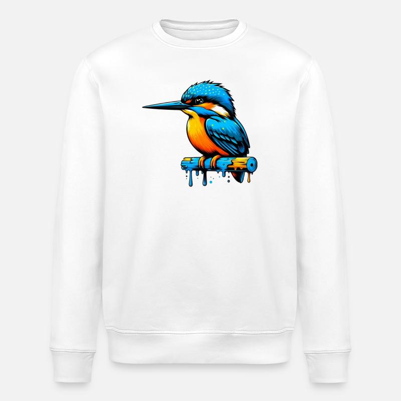Eisvogel - Stanley/Stella Unisex Bio-Sweatshirt ROLLER - Weiß