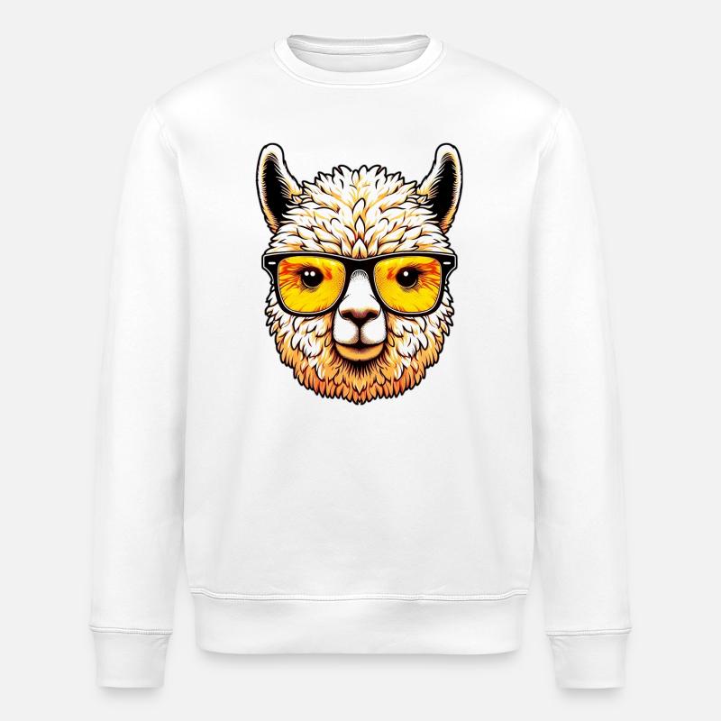 Alpaka - Stanley/Stella Unisex Bio-Sweatshirt ROLLER - Weiß