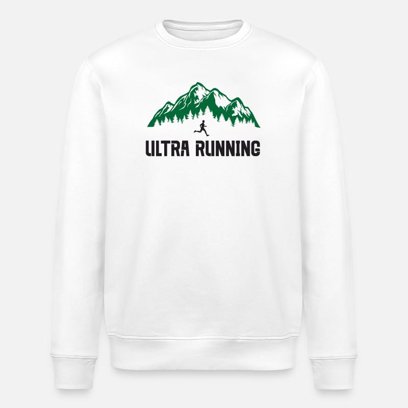 Ultra course à pied - Sweat bio ROLLER Stanley/Stella Unisexe - blanc