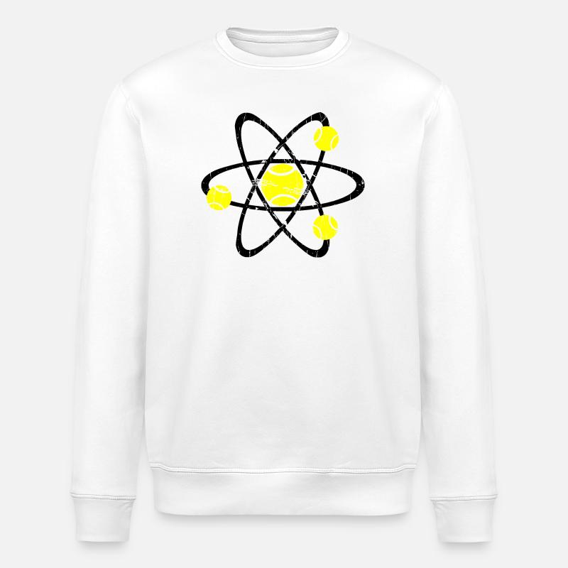 Tennis Physik Shirt dunkel - Stanley/Stella Unisex Bio-Sweatshirt ROLLER - Weiß