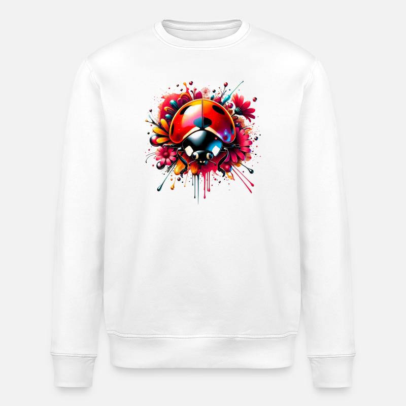 Marienkäfer - Stanley/Stella Unisex Bio-Sweatshirt ROLLER - Weiß