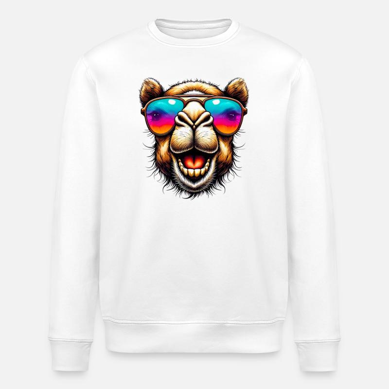 Kamel - Stanley/Stella Unisex Bio-Sweatshirt ROLLER - Weiß