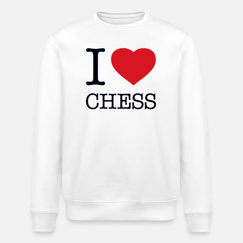 J’ADORE LES ÉCHECS - Sweat bio ROLLER Stanley/Stella Unisexe - blanc