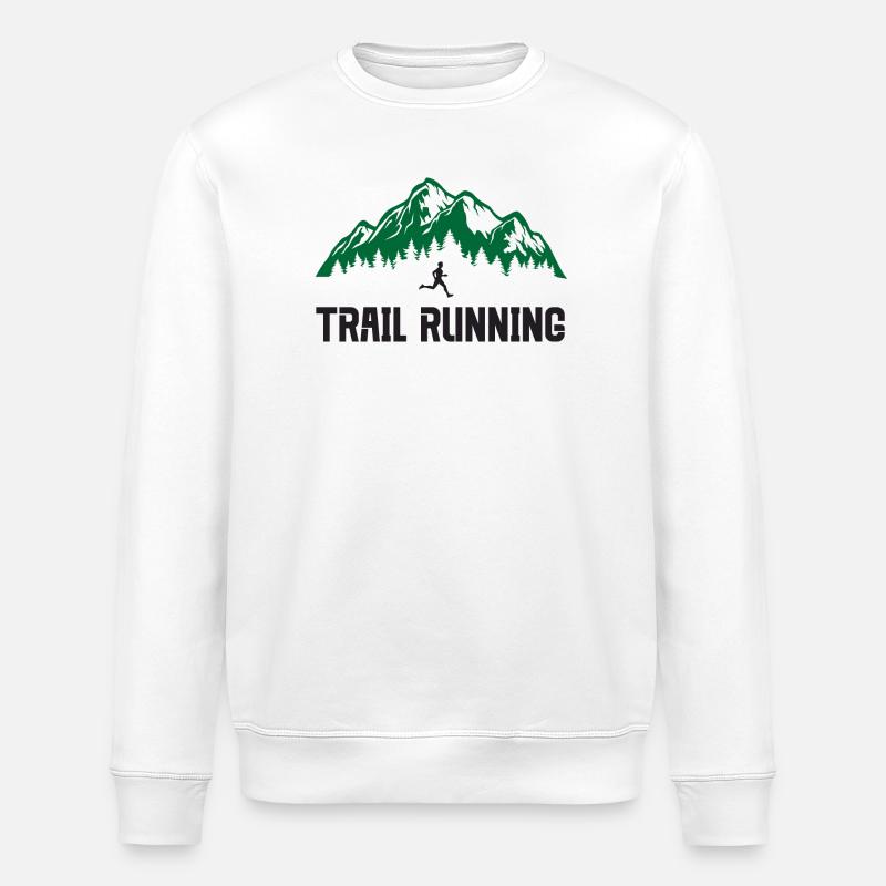 Course sur sentier - Sweat bio ROLLER Stanley/Stella Unisexe - blanc