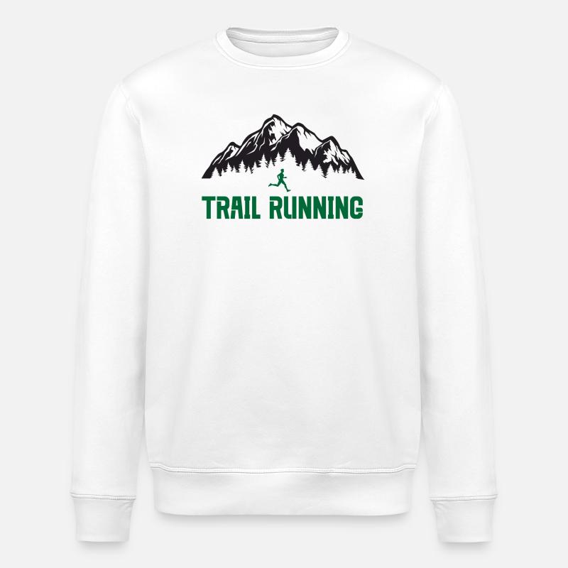 Course sur sentier - Sweat bio ROLLER Stanley/Stella Unisexe - blanc