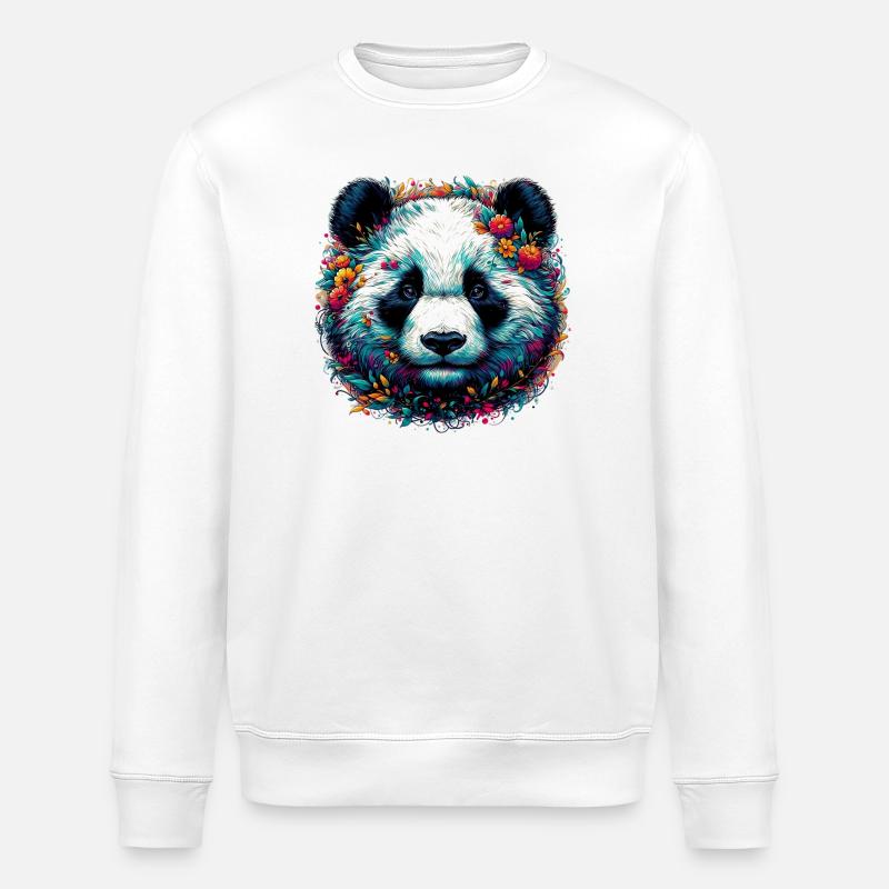 Panda - Sweat bio ROLLER Stanley/Stella Unisexe - blanc