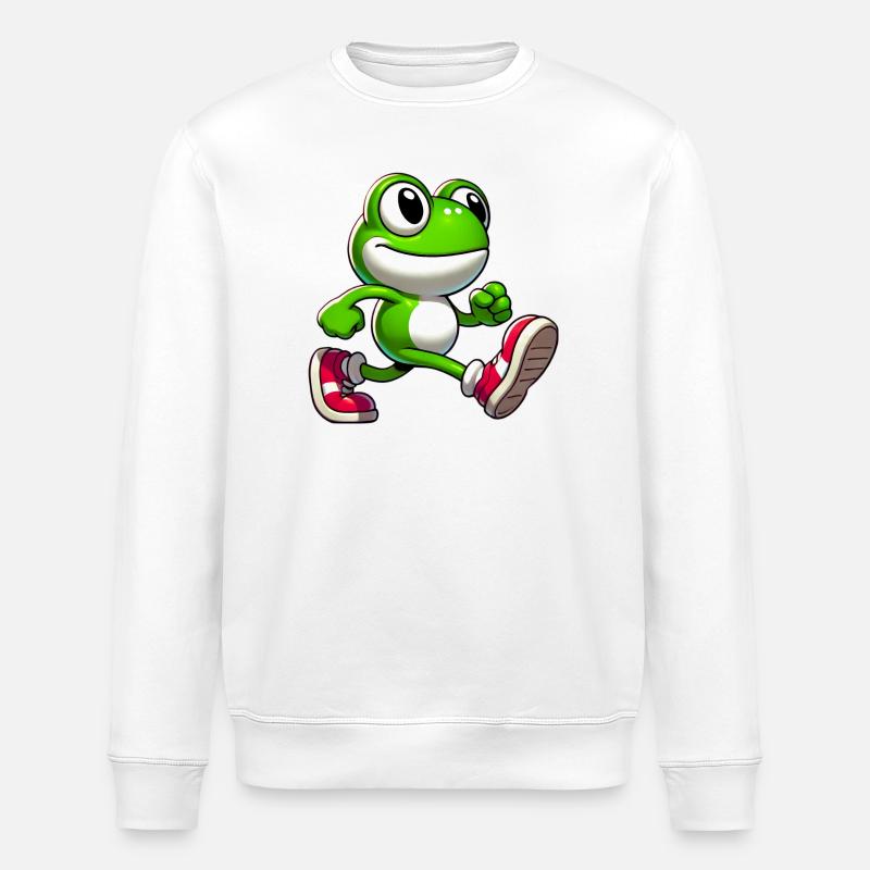 Frosch - Stanley/Stella Unisex Bio-Sweatshirt ROLLER - Weiß