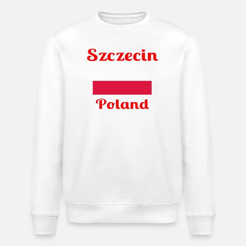 Szczecin Pologne - Imprimés élégants - Sweat bio ROLLER Stanley/Stella Unisexe - blanc