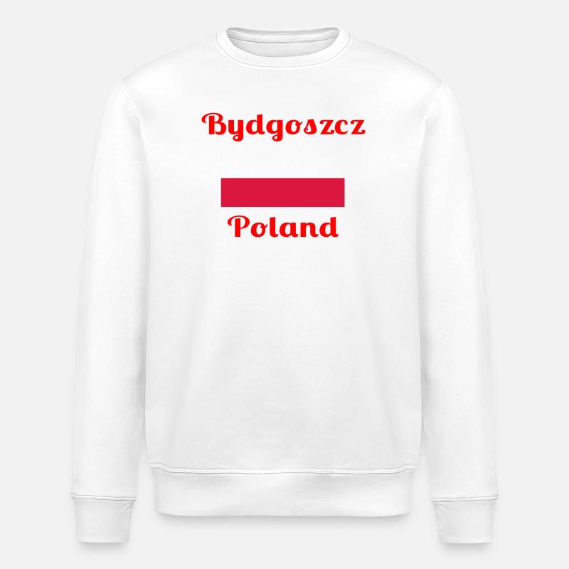 Bydgoszcz Polen - Stilvolle Drucke - Stanley/Stella Unisex Bio-Sweatshirt ROLLER - Weiß