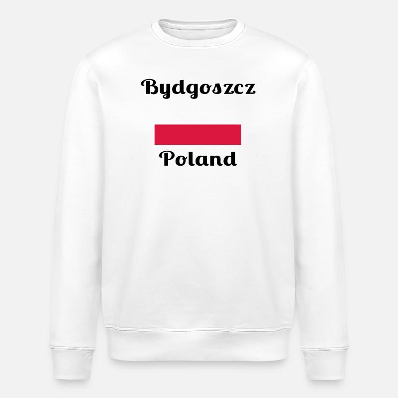 Bydgoszcz Pologne - Imprimés élégants - Sweat bio ROLLER Stanley/Stella Unisexe - blanc