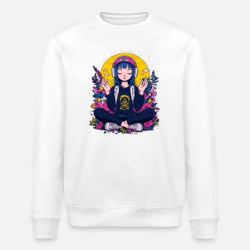 Fille froide - Sweat bio ROLLER Stanley/Stella Unisexe - blanc