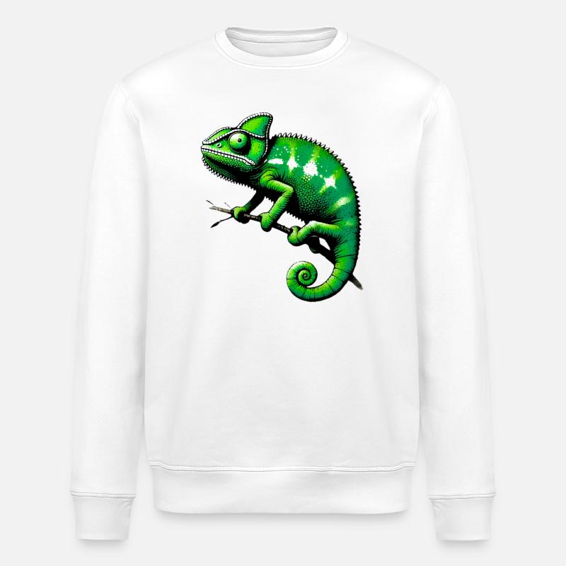 Caméléon - Sweat bio ROLLER Stanley/Stella Unisexe - blanc