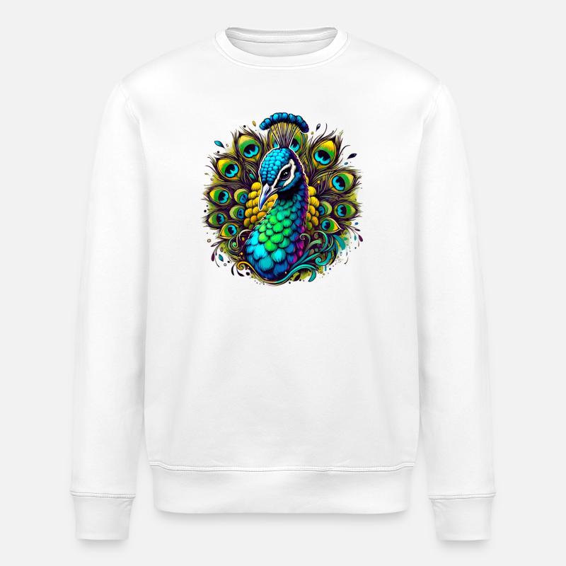 Paon - Sweat bio ROLLER Stanley/Stella Unisexe - blanc