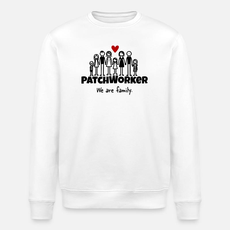 Patchworker We are family - Stanley/Stella Unisex Bio-Sweatshirt ROLLER - Weiß