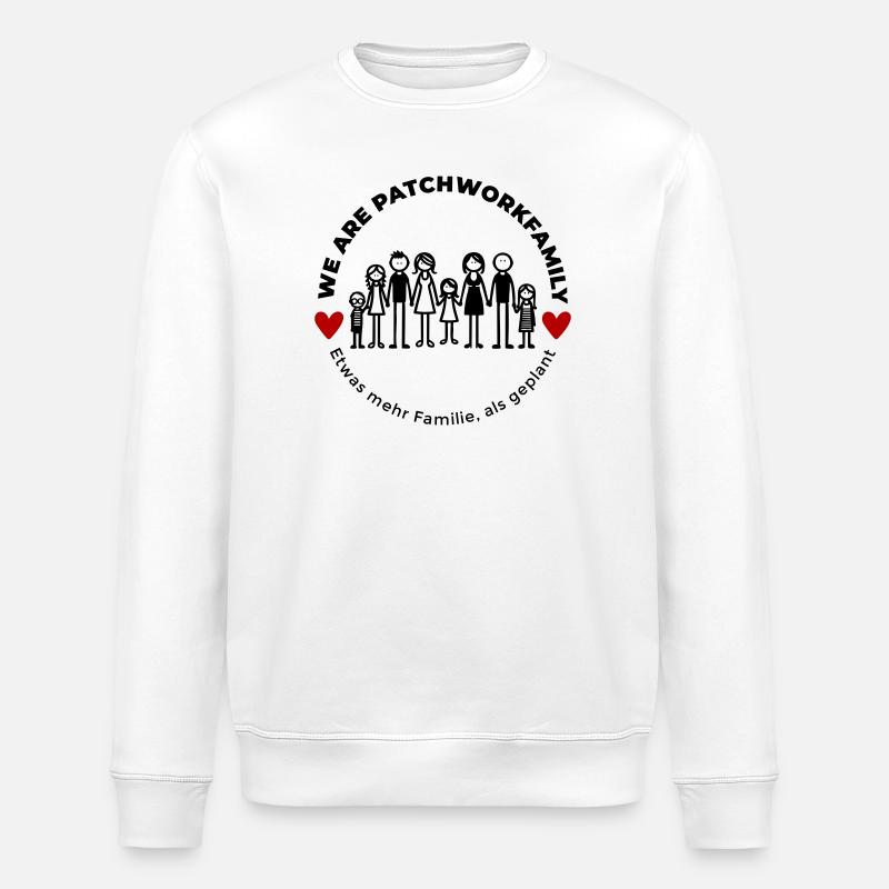 We are Patchworkfamily - Stanley/Stella Unisex Bio-Sweatshirt ROLLER - Weiß