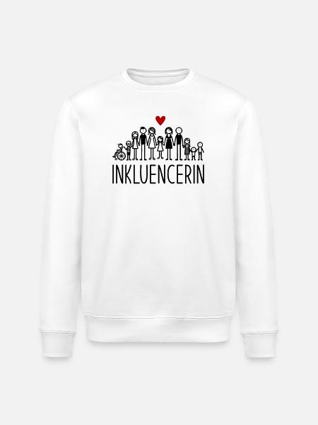 Inkluencerin - Stanley/Stella Unisex Bio-Sweatshirt ROLLER - Weiß