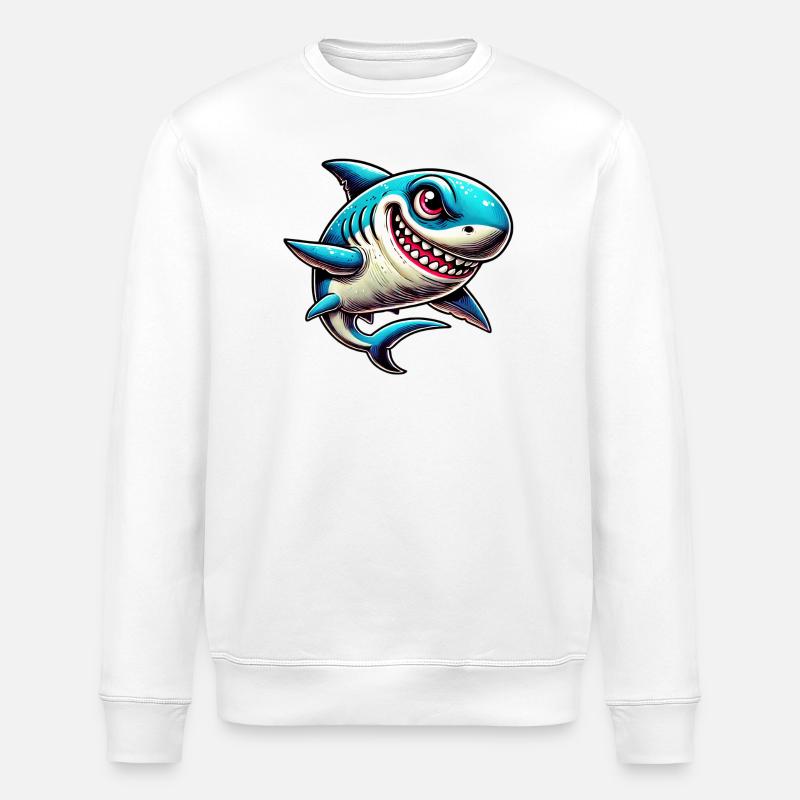Requin - Sweat bio ROLLER Stanley/Stella Unisexe - blanc
