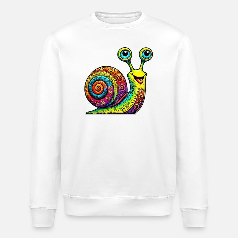 Schnecke - Stanley/Stella Unisex Bio-Sweatshirt ROLLER - Weiß