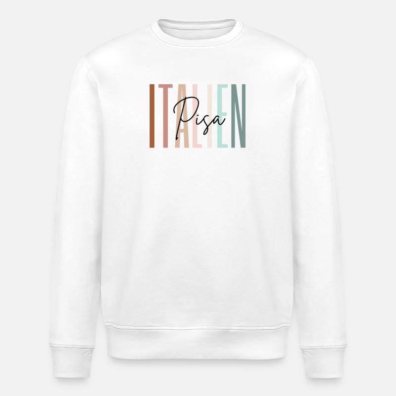 Italien Urlaub Pisa Städtereise Geschenk - Stanley/Stella Unisex Bio-Sweatshirt ROLLER - Weiß