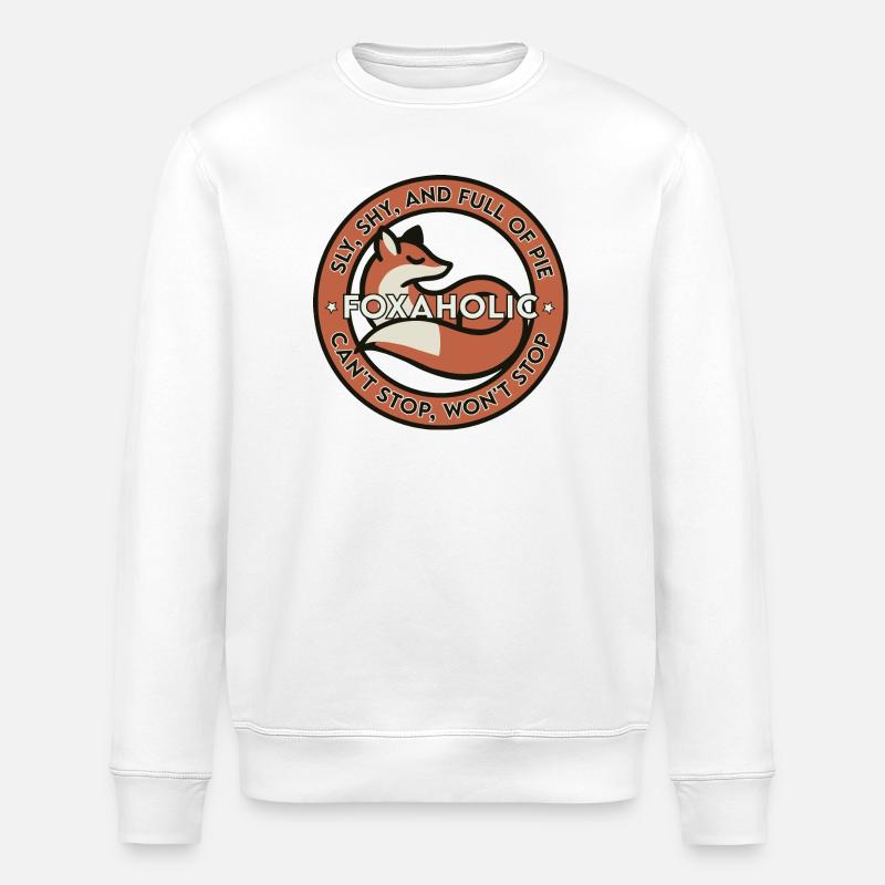 Foxaholic - Stanley/Stella ROLLER Unisex Organic Sweatshirt - white