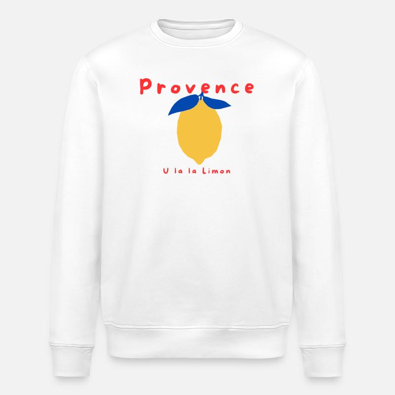 U la la Limon | Provence - Stanley/Stella Unisex Bio-Sweatshirt ROLLER - Weiß