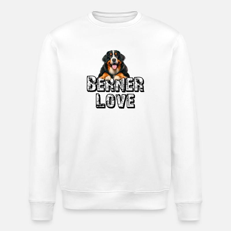 Berner Sennenhund - Stanley/Stella Unisex Bio-Sweatshirt ROLLER - Weiß