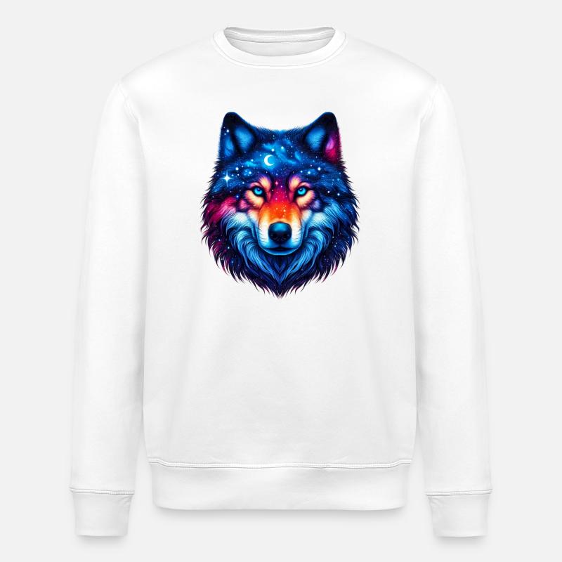 Loup - Sweat bio ROLLER Stanley/Stella Unisexe - blanc