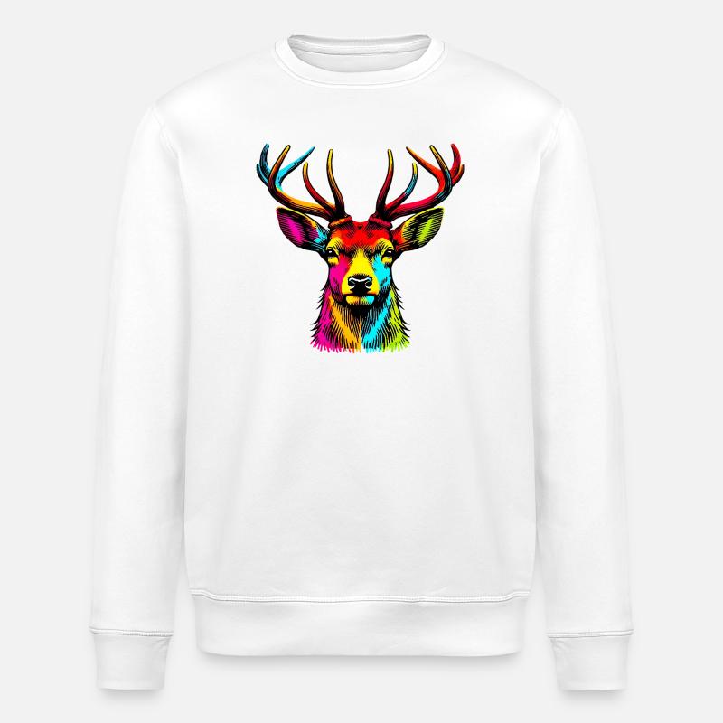 Hirsch - Stanley/Stella Unisex Bio-Sweatshirt ROLLER - Weiß