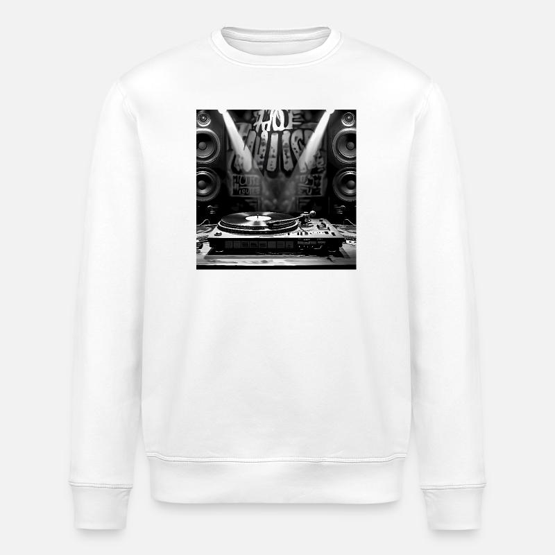 Dj set - Stanley/Stella ROLLER Unisex Organic Sweatshirt - white