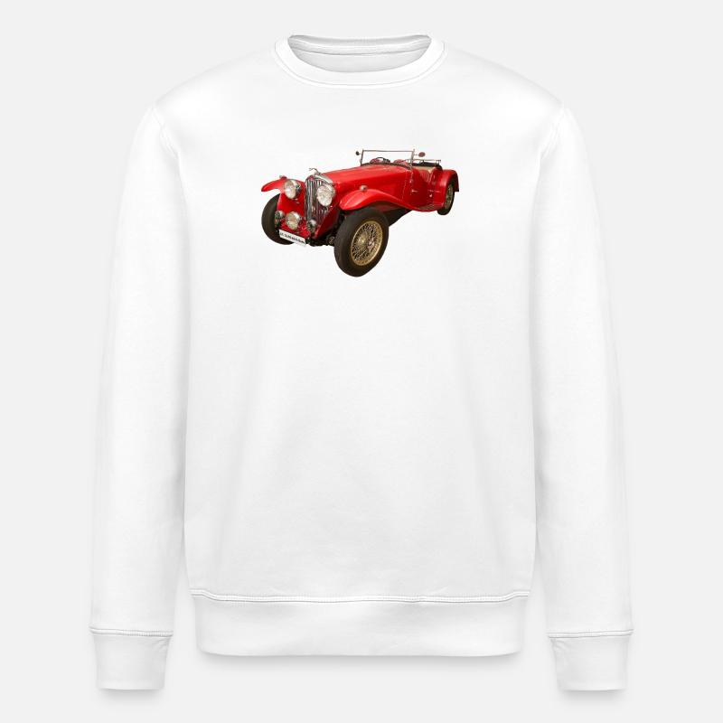 Historisches Auto - Stanley/Stella Unisex Bio-Sweatshirt ROLLER - Weiß