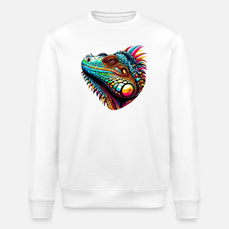 Leguan - Stanley/Stella Unisex Bio-Sweatshirt ROLLER - Weiß
