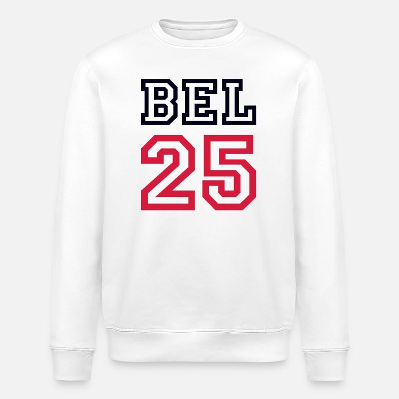 BELGIUM Belgien 2025 - Stanley/Stella Unisex Bio-Sweatshirt ROLLER - Weiß