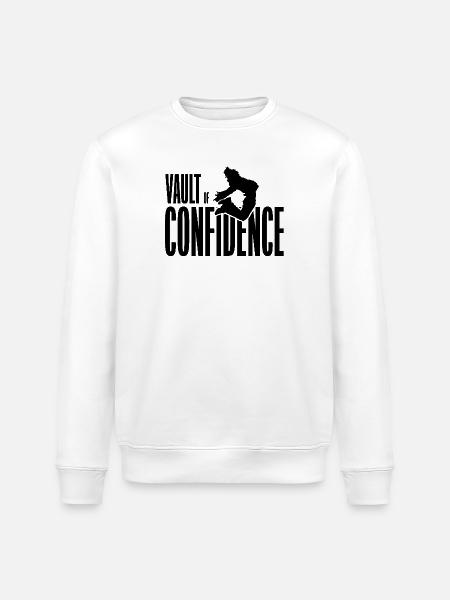 Parkour Vault of Confidence - Stanley/Stella Unisex Bio-Sweatshirt ROLLER - Weiß