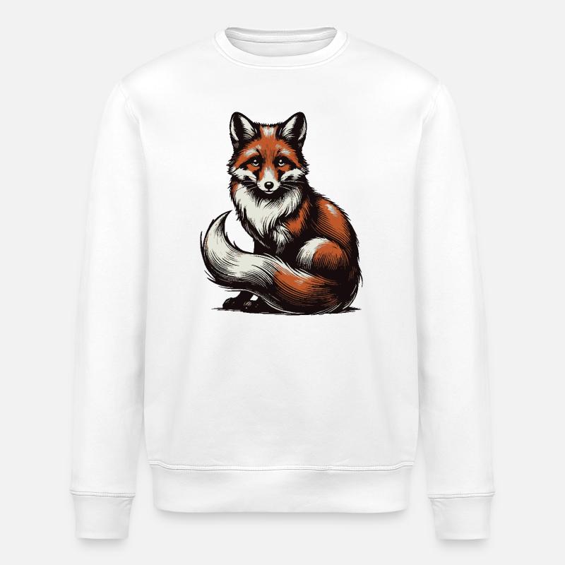 Fuchs - Stanley/Stella Unisex Bio-Sweatshirt ROLLER - Weiß