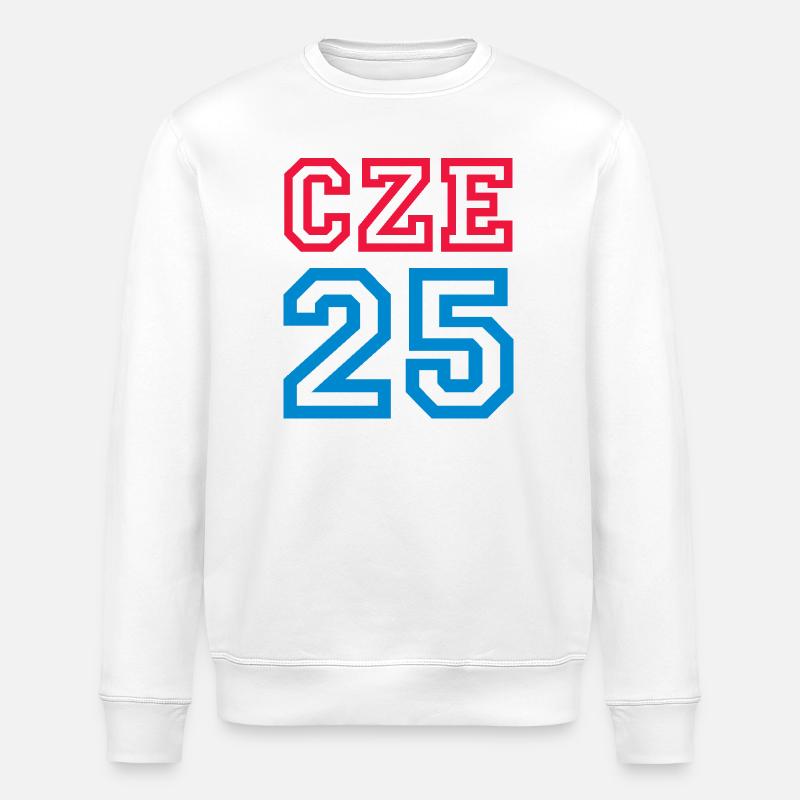 TSCHECHIEN Czech Republic - Stanley/Stella Unisex Bio-Sweatshirt ROLLER - Weiß
