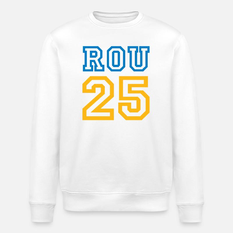 ROMANIA - Stanley/Stella Unisex Bio-Sweatshirt ROLLER - Weiß