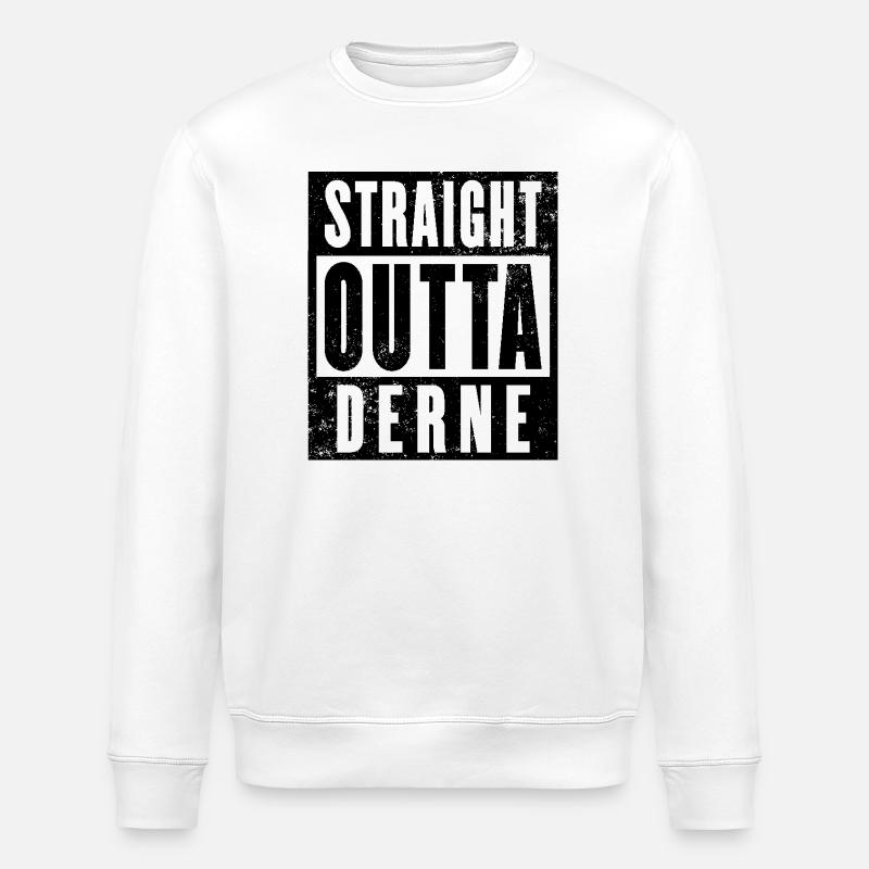 Derne, Ruhrgebiet, Ruhrpott, echter Derner - Stanley/Stella Unisex Bio-Sweatshirt ROLLER - Weiß