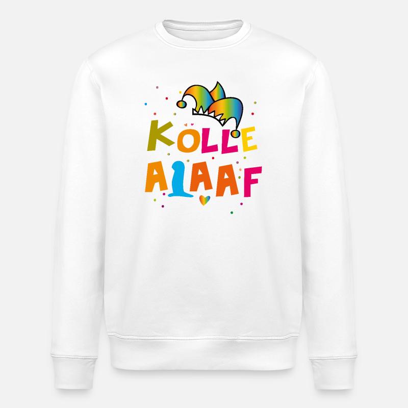 Kölle Alaaf Karneval - Stanley/Stella Unisex Bio-Sweatshirt ROLLER - Weiß
