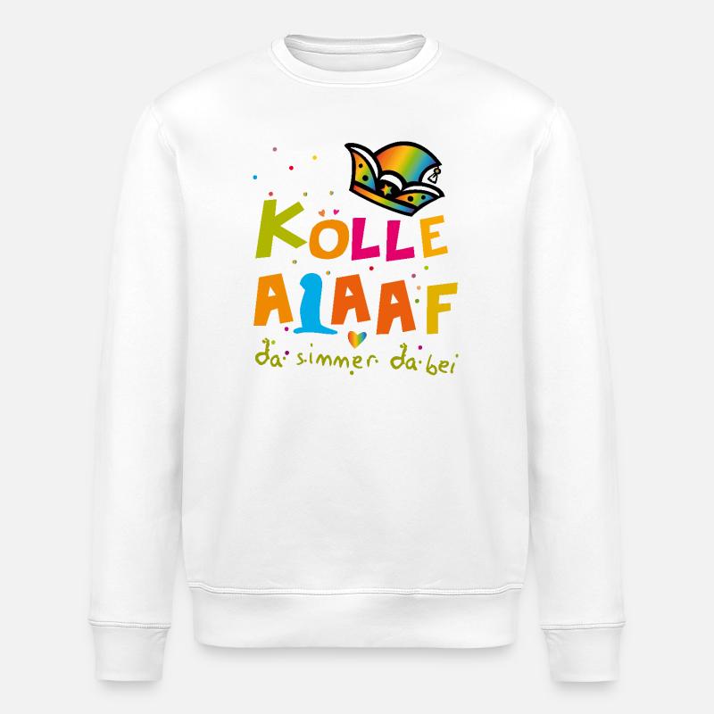 Karneval Alaaf - Stanley/Stella Unisex Bio-Sweatshirt ROLLER - Weiß