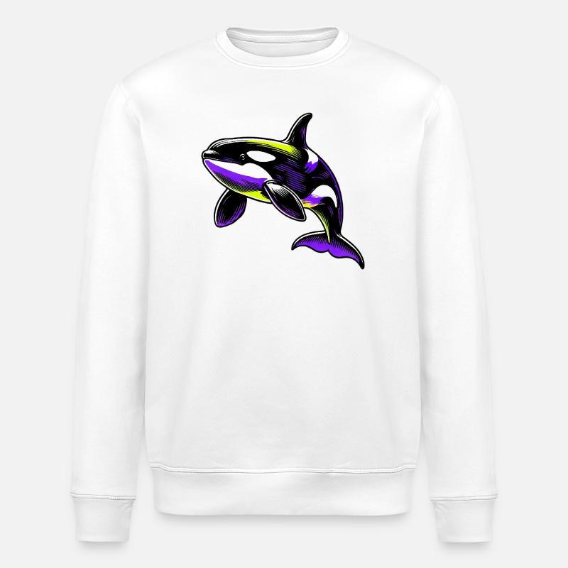 Schwertwal - Stanley/Stella Unisex Bio-Sweatshirt ROLLER - Weiß